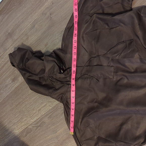 PLAINS & PRINTS | Light pullover wind jacket Spring coat, Medium, belted, brown - Picture 6 of 8